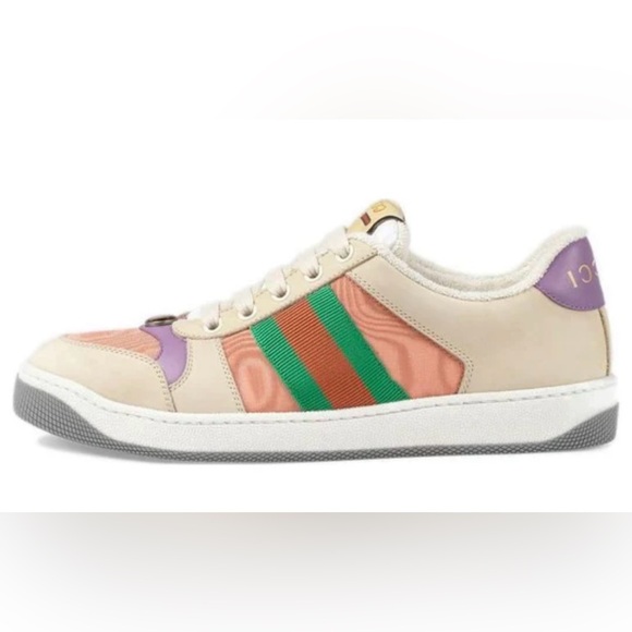 Gucci Screener sneaker (pink, green, orange) -womens - Picture 4 of 15